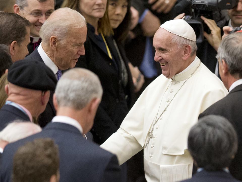 Pope and Joe Biden