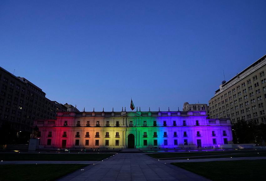 Chile's government palace in Santiago on December 7 — Photo by Alex Ibanez / Courtesy of Chilean Presidency / Handout via Reuters