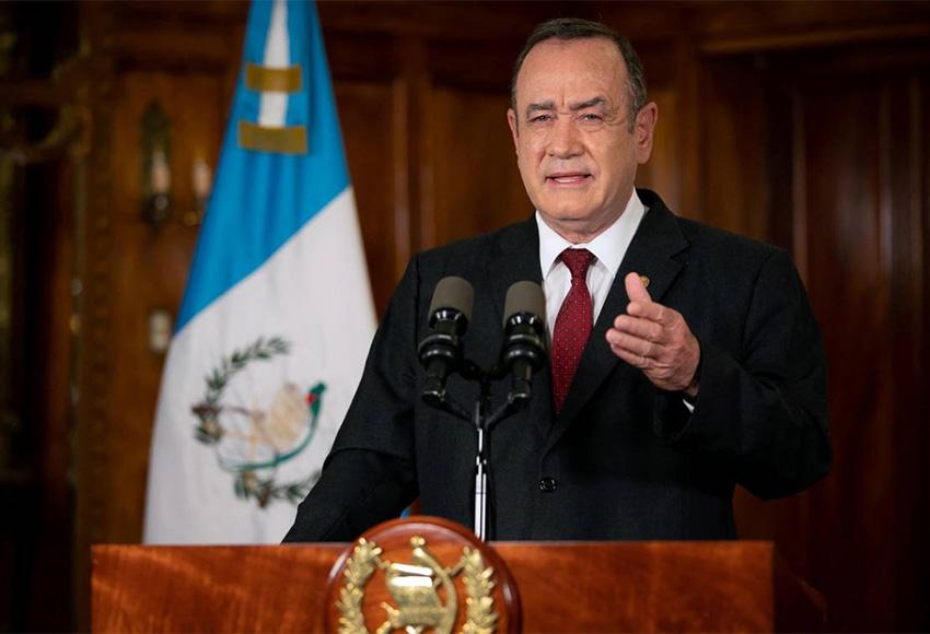 Guatemalan President Alejandro Giammattei — Photo courtesy of Guatemala Presidency Handout / Reuters