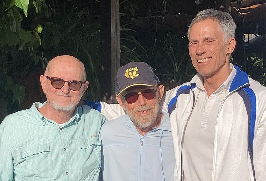 Mike, Gil, and Jack in Palm Springs, April 2022 — Photo courtesy of Jack Hilovsky