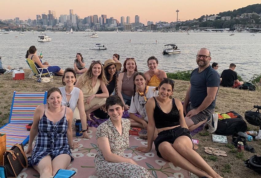 Seattle Sexuality Professionals first ever meet-up at Gasworks park in August 2022 — Photo courtesy of Naomi Price-Lazarus