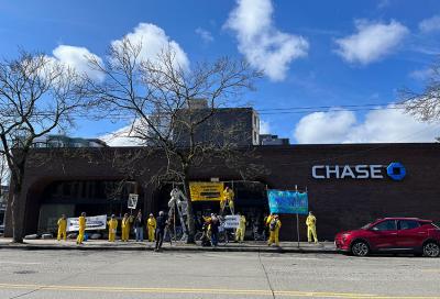 Seattle climate activists protest Chase Bank