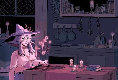 The Cosmic Wheel Sisterhood indie game blends visual novel with custom tarot