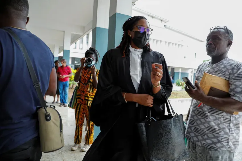 Julia Selman Ayetey, lawyer for the 21 people (REUTERS, Francis Kokoroko) (International)
