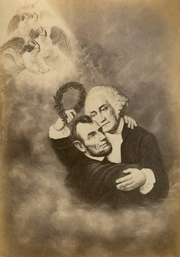 TheApotheosis Lincoln And Washington 1860s