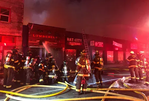 LUMBER YARD ABLAZE: White Centers oldest Gay bar victim of Monday morning fire