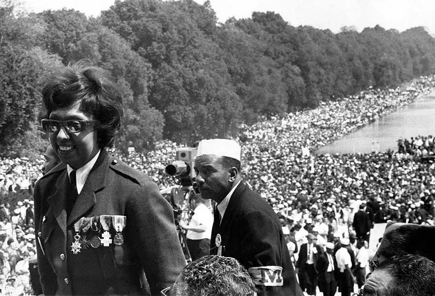 Josephine Baker at the March on Washington, Aug.28,1963 – Photo courtesy of BlackPast