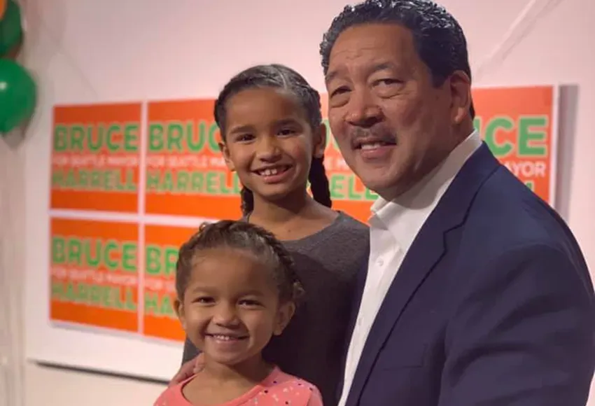 Bruce Harrell on election night – Photo courtesy of Bruce for Seattle