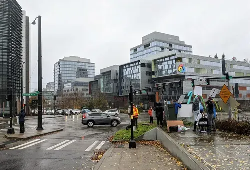Nonprofit hosts protest outside of insulin manufacturer Novo Nordisk