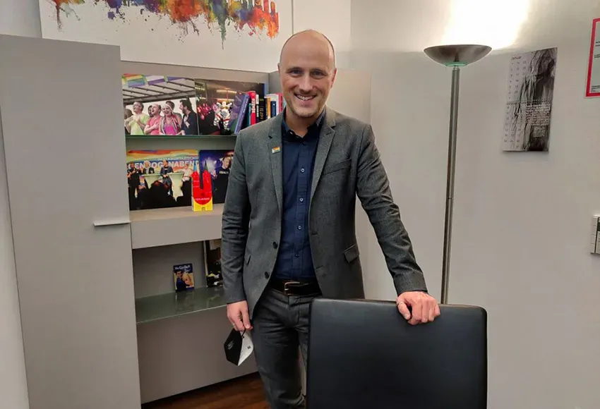 Sven Lehmann, 42, Germany's first ever LGBTQ+ commissioner - Photo by Fanny Broderson / Reuters