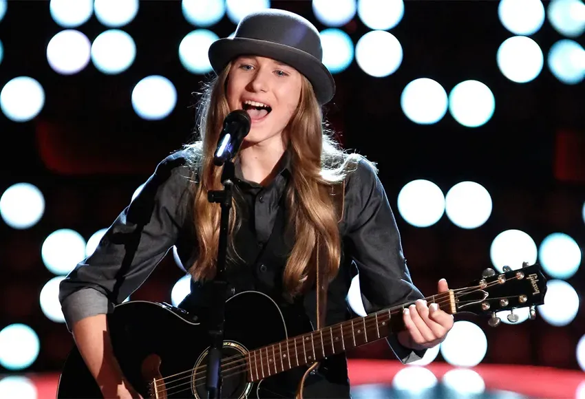 Sawyer Fredericks on The Voice – Photo courtesy of NBC