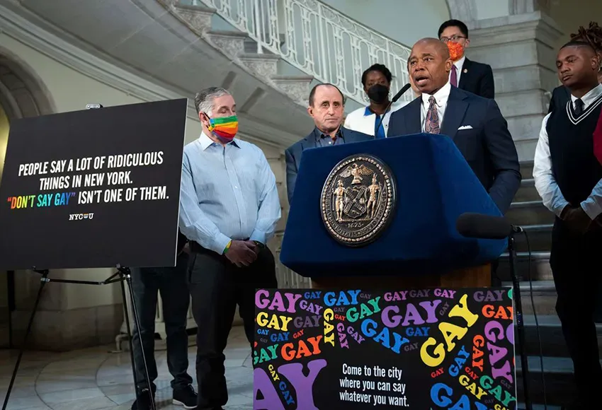 NYC Mayor Eric Adams – Photo by Ed Reed / AP