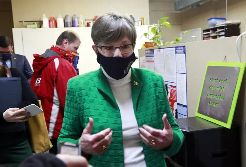 Kansas Gov. Laura Kelly – Photo by John Hanna / AP
