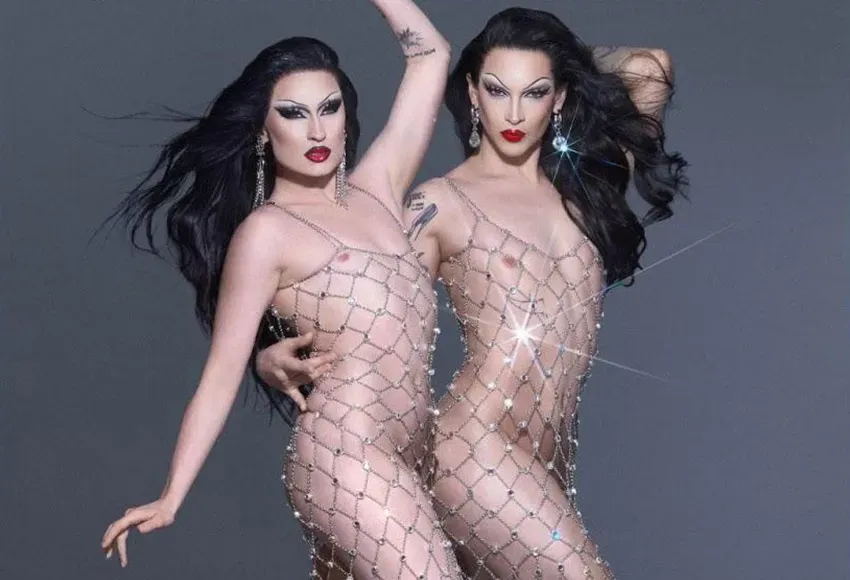 Gottmik and Violet Chachki – Photo courtesy of Him & Hers