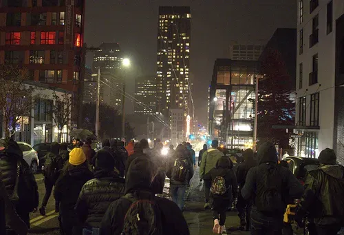 Seattle takes to the streets to protest police
