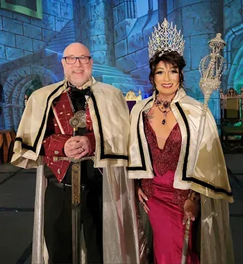 All hail the newly crowned Emperor and Empress of The Imperial Court of Seattle