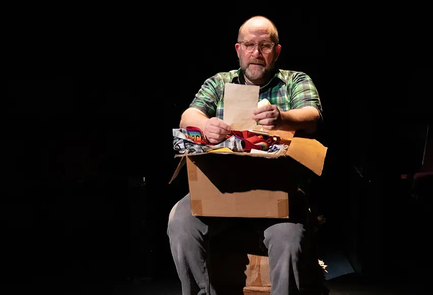 Ian Bell reflects on life's brilliant things in Every Brilliant Thing – Photo by Truman Buffett