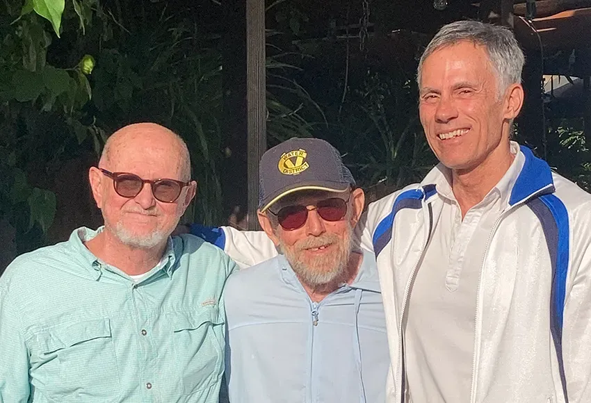 Mike, Gil, and Jack in Palm Springs, April 2022 – Photo courtesy of Jack Hilovsky