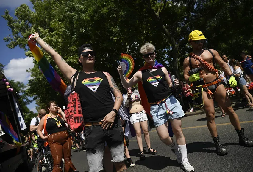 Attendees of Budapest Pride – Photo by Tamas Kovacs / MTI via AP