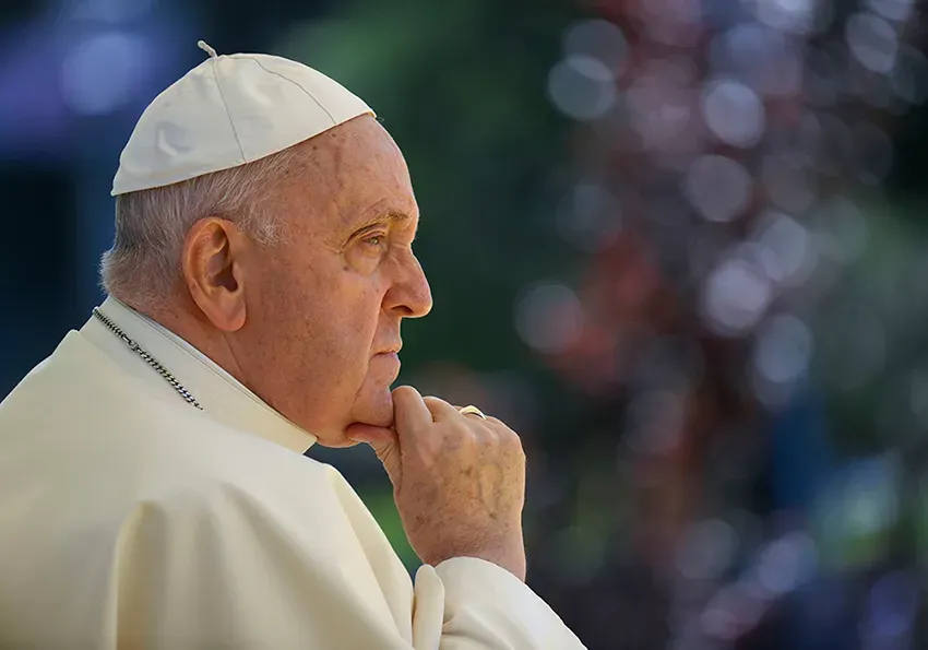 Pope Francis – Photo courtesy of CNS / Vatican Media