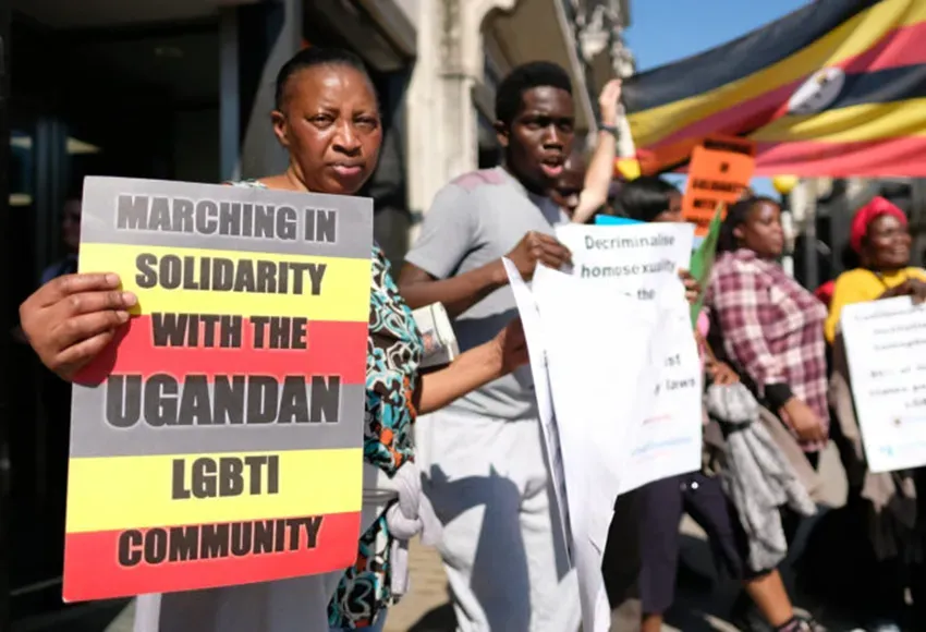 Marching in solidarity with Uganda's LGBTI community – Photo courtesy of Alisdare Hickson via Flickr