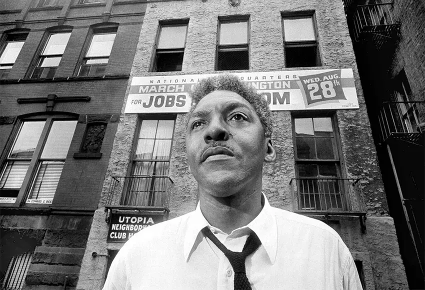 Rustin in 1963 – Photo by Eddie Adams / AP