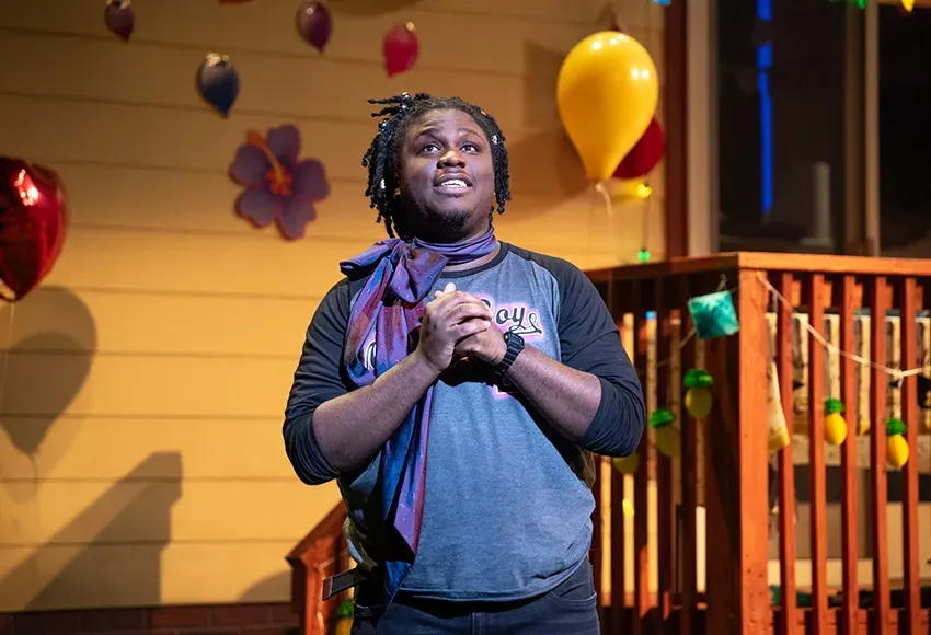 Taj E.M. Burroughs in Fat Ham – Bronwen Houck