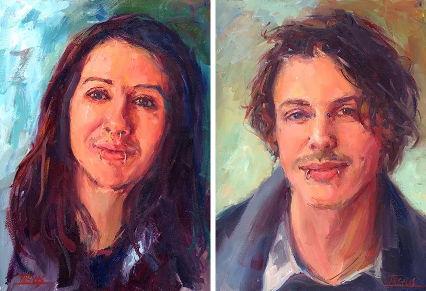 Pam Ingalls. Jacoby. Blye. Oil,12 x 9