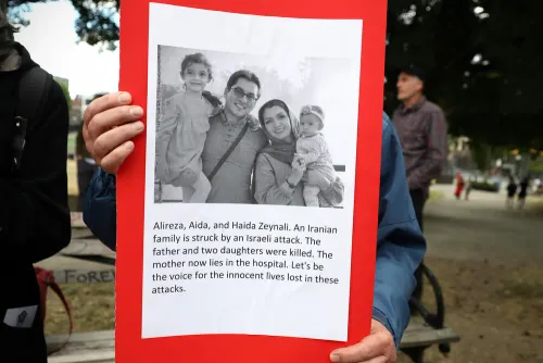 Emergency No War on Iran protest recounts historical violence, destruction, and the need for liberation
