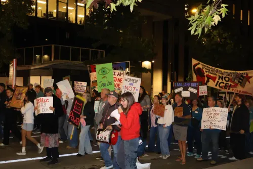 “I am Jane Doe”: Hundreds pour into downtown Seattle in protest of sexual violence