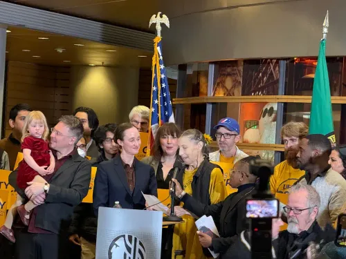 Katie Wilson, inaugurated as 58th mayor of Seattle, sets groundwork for progressive agenda